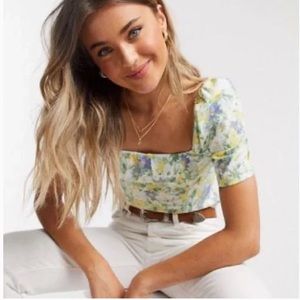 Floral Puff Sleeve Top